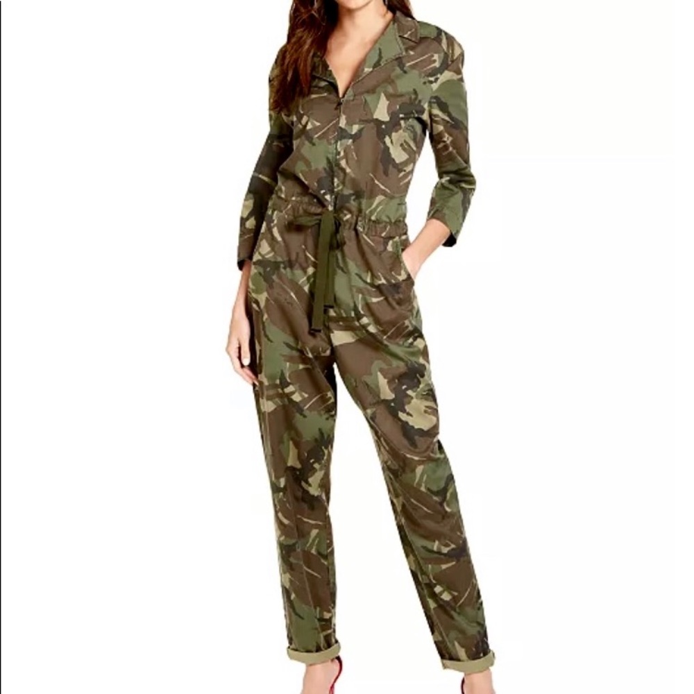 GUESS Small Camo-Print Jumpsuit
